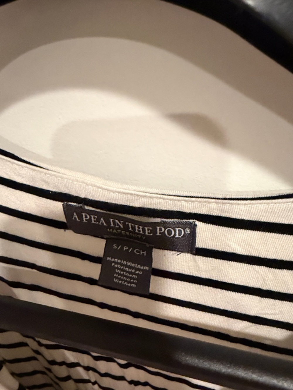 A Pea in the Pod Black & White Striped Maxi Dress - Picture 2 of 5